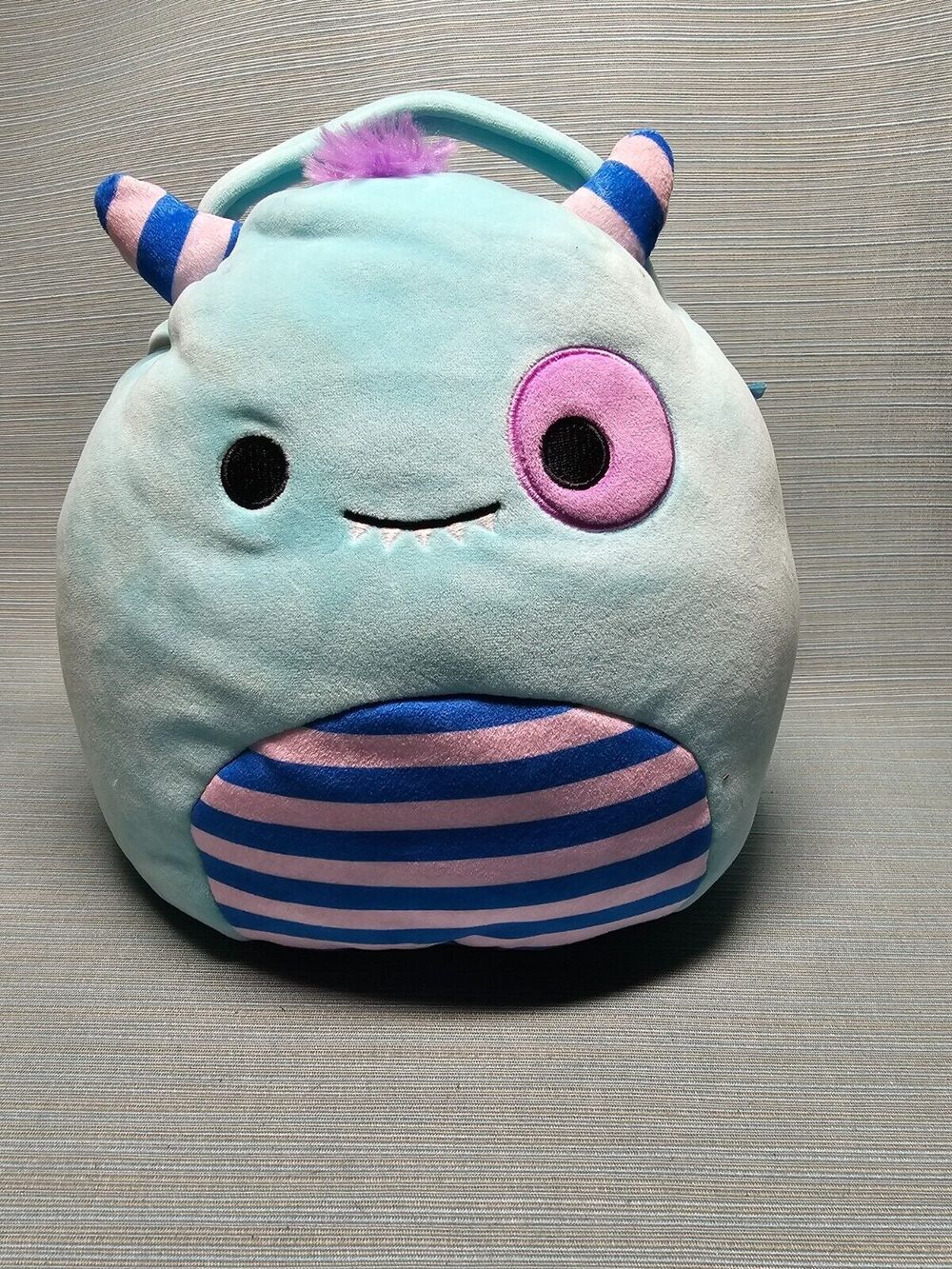 Squishmallows Rorty Monster Halloween treat pail ultra soft plush Handle bucket